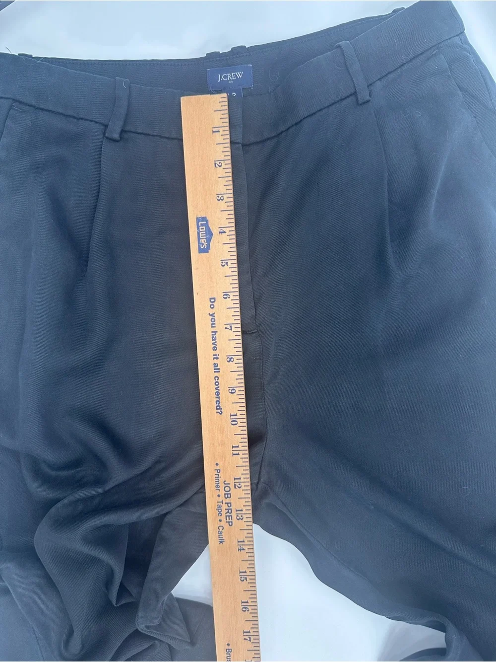 J.Crew Re-Imagined Black TENCEL Lyocell Pleated Trousers Pants Size 12  1209
